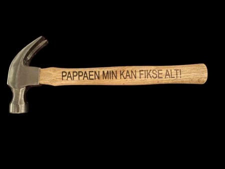 Hammer med valgfri tekst